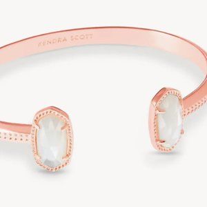 Elton Rose Gold Cuff Bracelet in Ivory Mother-of-Pearl